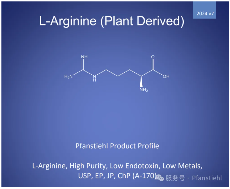 喜大普奔！Pfanstiehl 注射級L-精氨酸 (A-170) CDE登記號(hào)已激活！